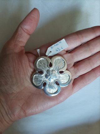 Colgante Plata Flor
