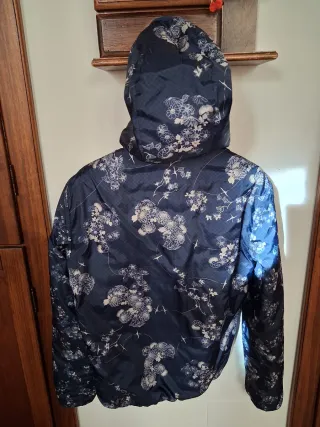 Giacca Sisley Donna Reversibile Blu/Bianco