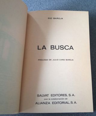 La Busca Pio Baroja
