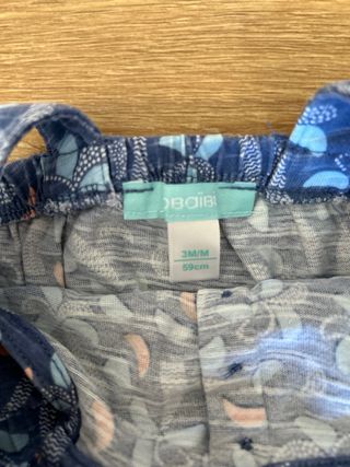 Vestito Obaibi 3 mesi fantasia palme