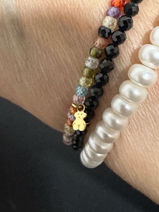 Pulsera Tous Oro 18k Multicolor Elástica