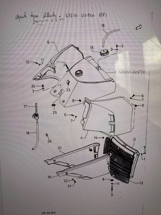 Goma Depósito Suzuki DR 50