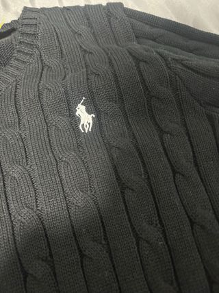 Jersey Polo Ralph Lauren Mujer Talla S Negro