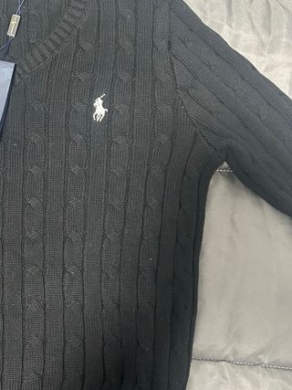 Jersey Polo Ralph Lauren Mujer Talla S Negro