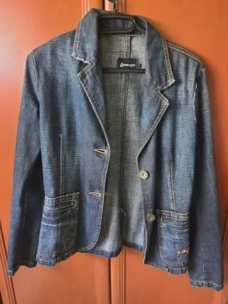 Cazadora tejana Liberto azul