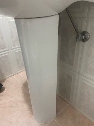 Lavabo de porcelana blanco