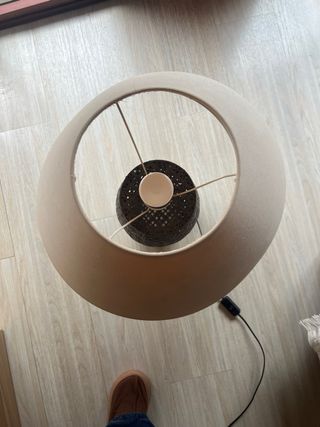 Lámpara Mesa Boho Vintage Trenzada