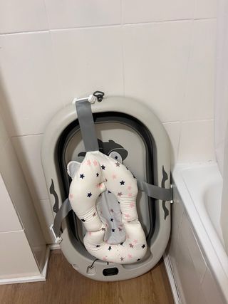 Cuna de colecho y colchón para bebé