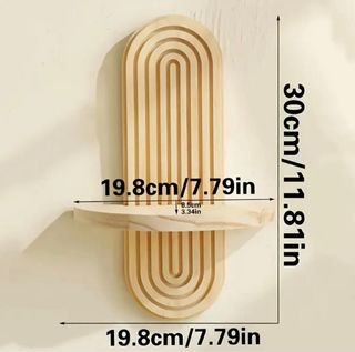 Juego 2/4 Estantes Madera Arco