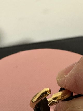 Pulsera Tous Hold Vermeil Oro Amarillo y Cuero