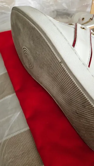 Deportivas Cavalinho Blancas y Doradas/rojo granat