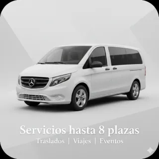 Transporte privado de personas hasta 8 plazas 24/7