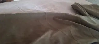 Tejido, tela 3,10x1,55cm verde oliva