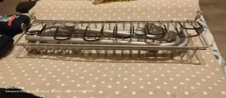 Zapatero organizador desmontable metal tras puerta