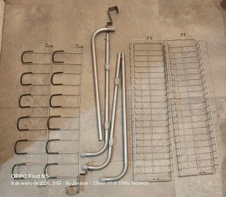 Zapatero organizador desmontable metal tras puerta