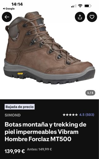 Botas de montaña Forclaz.OFERTA