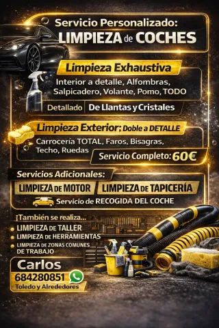 Servicio de Limpieza de Coches