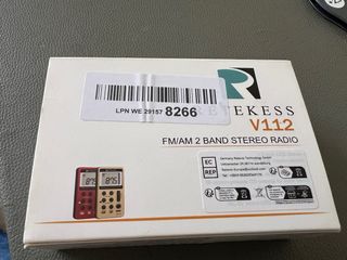 Radio Retekess V112 AM/FM Estéreo Dorada