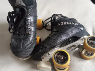 Patines Hockey Azemad con chasis de Mistral.