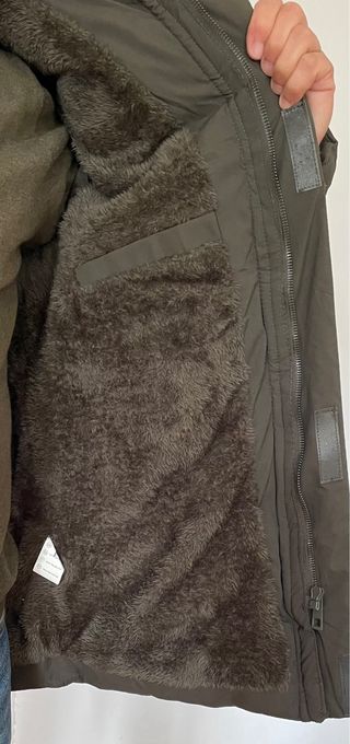 Parka verde acolchada