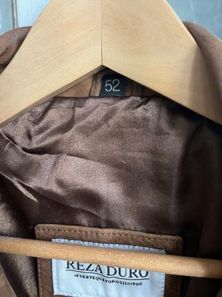 Chaqueta de ante REZA DURO marrón talla L