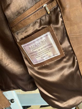 Chaqueta de ante REZA DURO marrón talla L