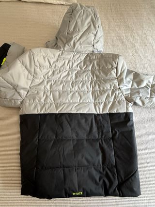 Chaqueta esquí niño Wedze gris y negro T14