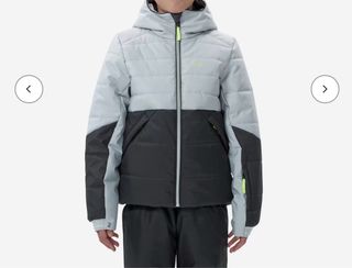 Chaqueta esquí niño Wedze gris y negro T14