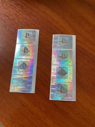 Lote 8 Adhesivos Holográficos PS1