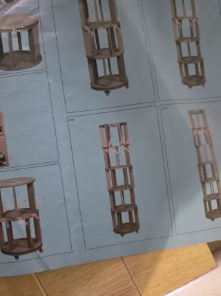 Estantería Giratoria 5 Cubos Madera