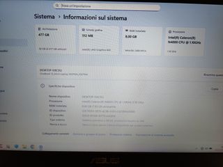 Notebook ASUS Intel SSD 512GB Ram 8GB Borsa Mouse