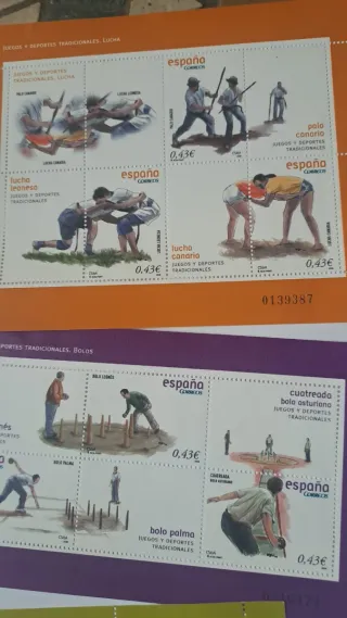 Lote Sellos España Deportes Tradicionales
