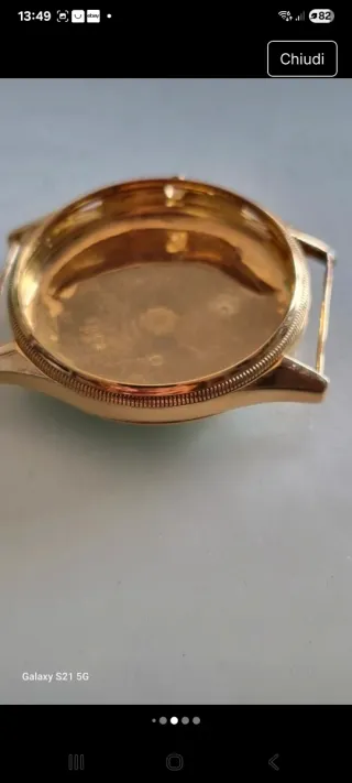 Cassa Landeron hahn oro 750 18kt