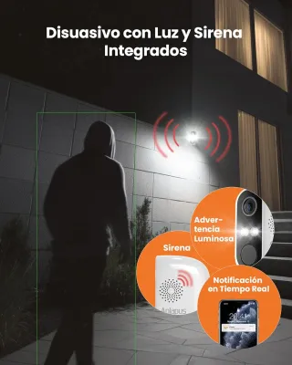 Cámara Vigilancia Anlapus 2K 3MP WiFi Exterior