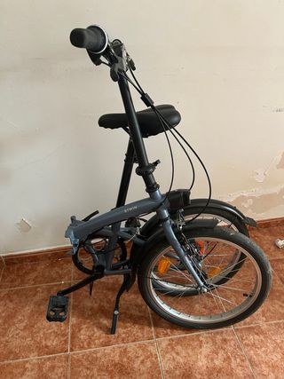 Bicicleta plegable Btwin gris