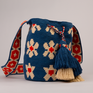 Bolso Wayuu tejido a mano artesanal