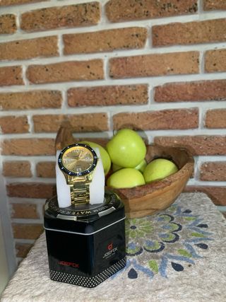 Reloj JOEFOX Dorado Lujo - Nuevo con Caja