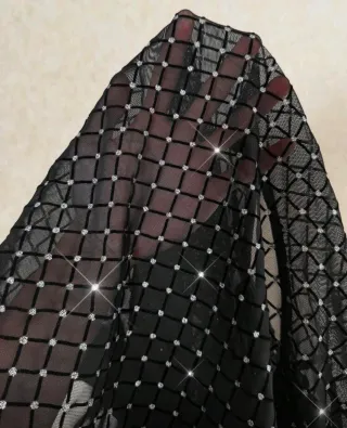 Blusa Talla Grande Mujer Negra Brillante