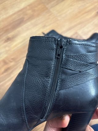 Botines tacón alto negros talla 40