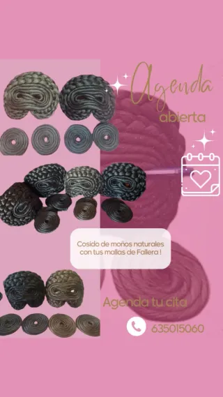 Moños de Fallera Cosidos