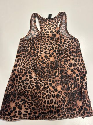 Camiseta H&M Leopardo Talla XS