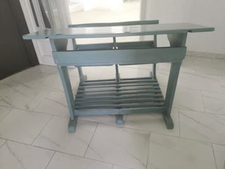 Pupitre escolar antiguo madera. Años 60