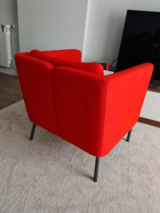 Sillón Ekero de IKEA color naranja, buen estado