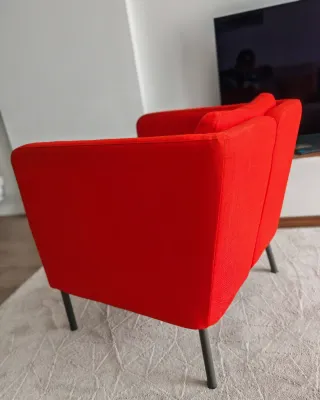 Sillón Ekero de IKEA color naranja, buen estado