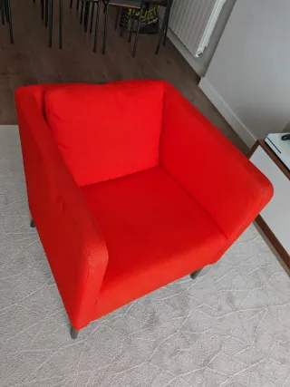 Sillón Ekero de IKEA color naranja, buen estado