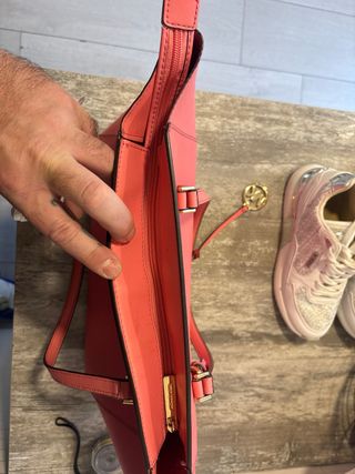 Bolso Michael Kors Rosa y Dorado 30x40