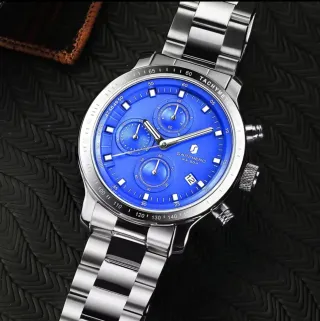 Reloj Sapphero Cronógrafo Azul Acero Inoxidable