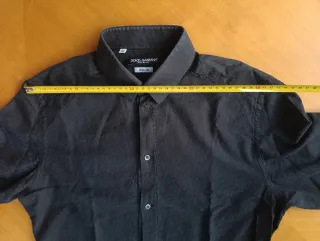 Camicia Dolce & Gabbana Nera TG M Nido d'ape