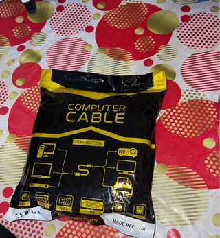 Cable de Red LAN Ethernet Negro 20m