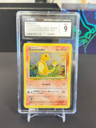 Pokemon Charmander CGC 9 Mint Trading Card